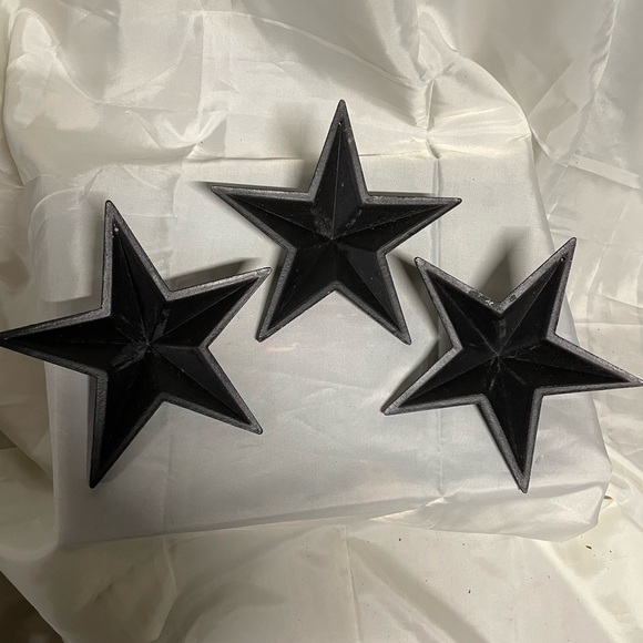 Set of Three Wooden 3D Stars - Deep Mahogany - Picture 3 of 6